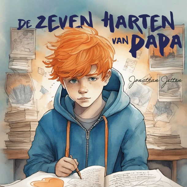 De zeven harten van papa – Jonathan Jetten – boek cover