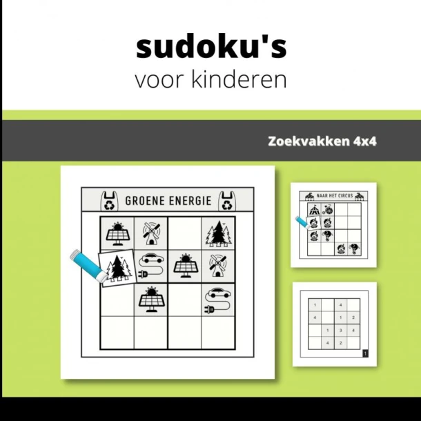 Educatieve sudoku‘s voor kinderen