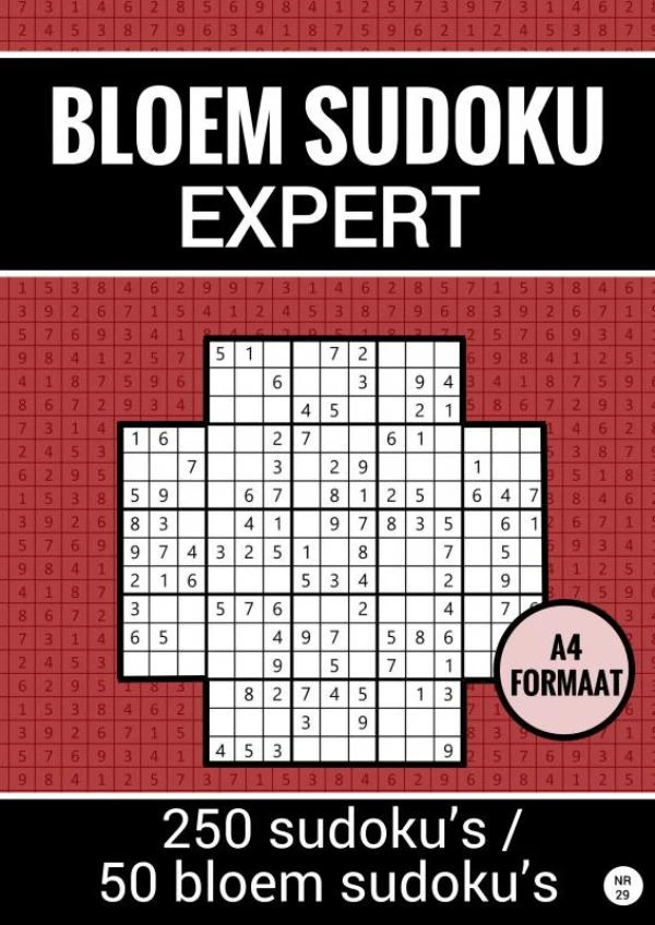 Bloem Sudoku - Expert - 250 Sudoku‘s / 50 Bloem Sudoku‘s - nr. 29 – Sudoku Puzzelboeken – boek cover