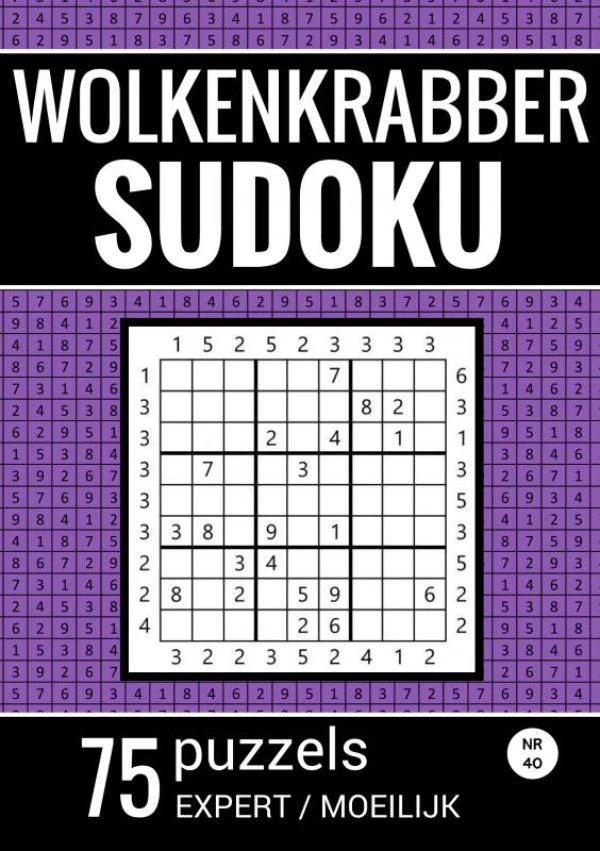Wolkenkrabber Sudoku - Nr. 42 - 75 Puzzels - Expert / Moeilijk – Sudoku Puzzelboeken – boek cover