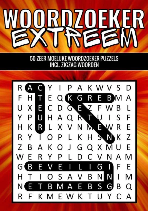 Woordzoeker Extreem - 50 Zeer Moeilijke Woordzoeker Puzzels incl. Zigzag Woorden – Puzzelboeken & Meer – boek cover