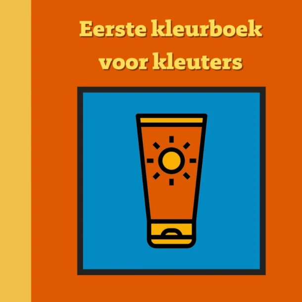 Eerste kleurboek voor kleuters :: Strandvakantie – Mieke Stevens – boek cover