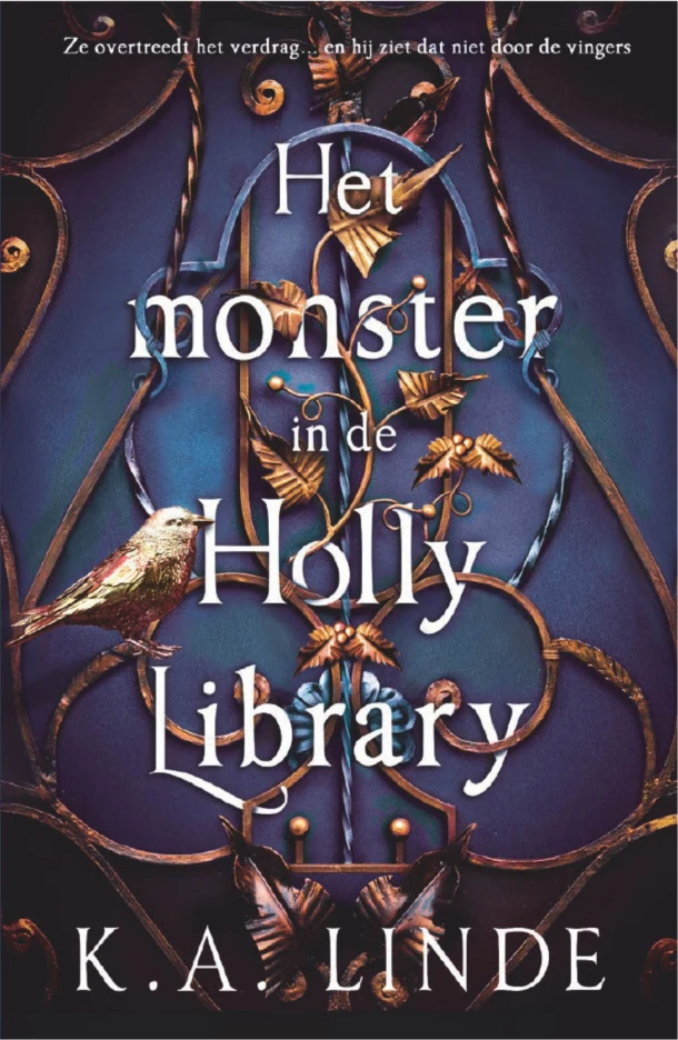 Het monster in de Holly Library – K.A. Linde – boek cover