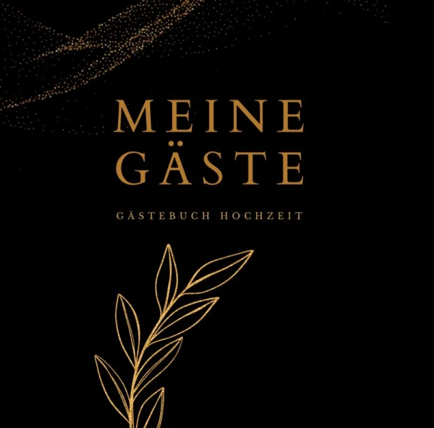Meine Gäste- Gästebuch Hochzeit BLACK 78 Seiten, Premium Hardcover – Julia S. Klein – boek cover