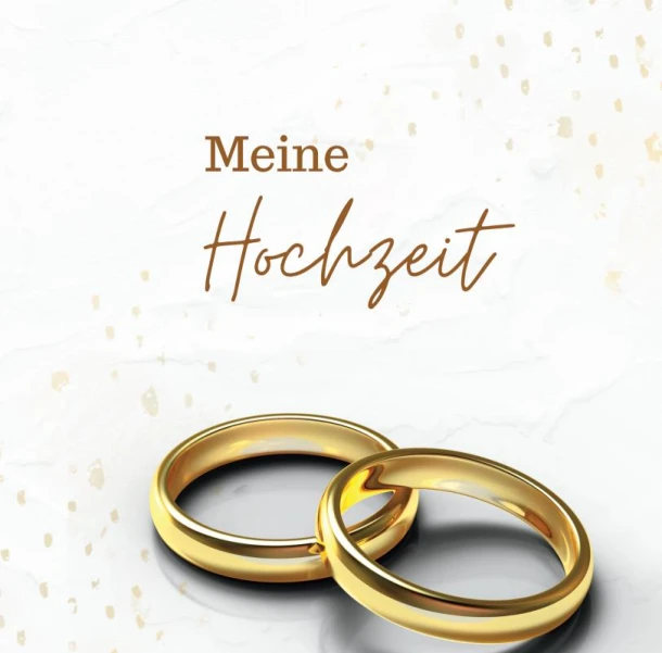 Meine Hochzeit Klassik- Hochzeitsgästebuch Premium Hardcover 78 Seiten – Julia S. Klein – boek cover
