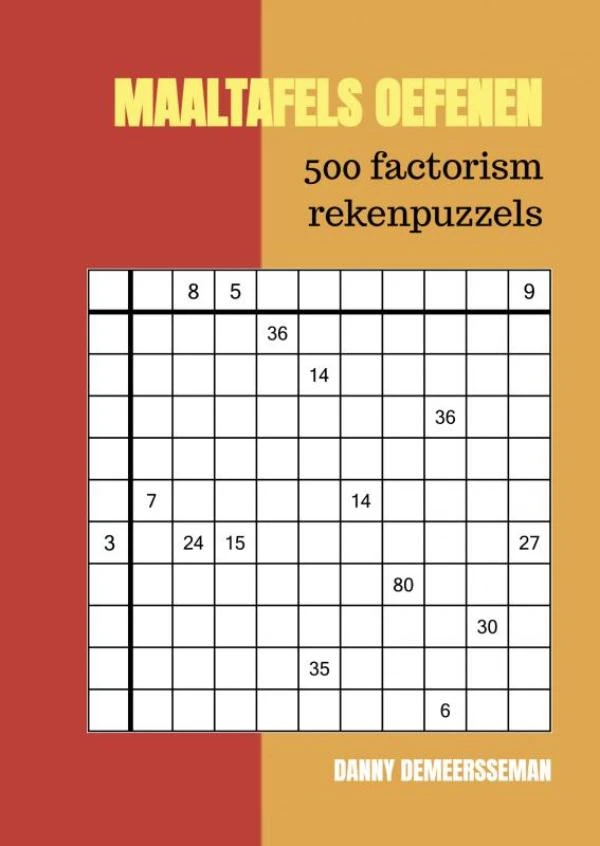 Maaltafels oefenen – Danny Demeersseman – boek cover
