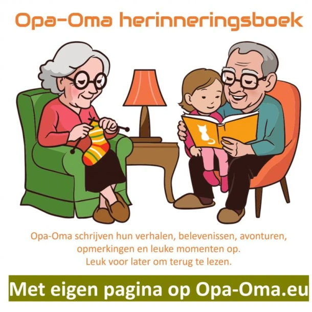 Opa - Oma Herinneringsboek – Cor De Graaf – boek cover