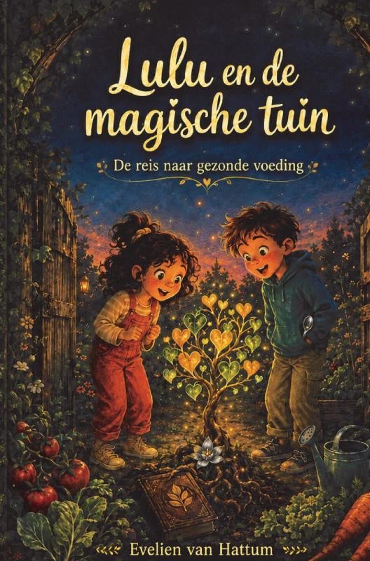 Lulu en de magische tuin de reis naar gezonde voeding – Eveline van Hattum - Woortman – boek cover