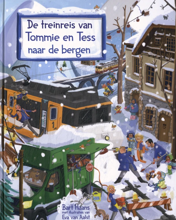 De treinreis van Tommie en Tess naar de bergen – Bart Haans – boek cover