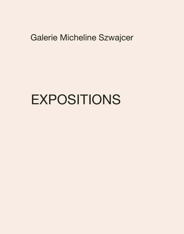 Micheline Szwajcer Gallery Exhibitions – boek cover