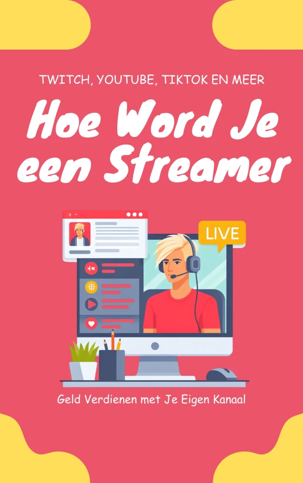 Hoe Word Je een Streamer – Andries B.V. – boek cover