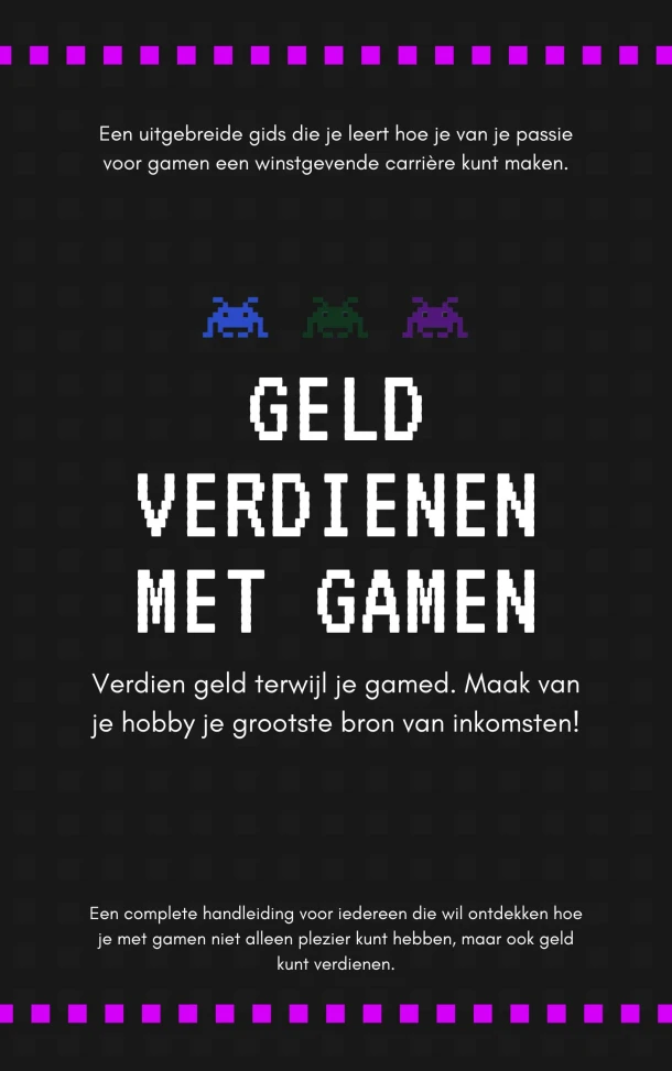 Geld verdienen met gamen – Andries B.V. – boek cover