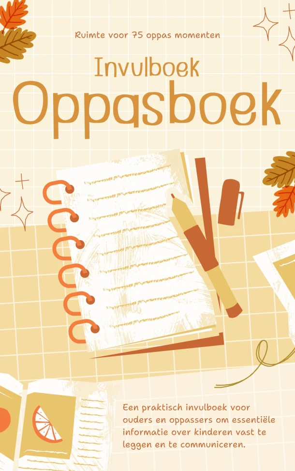 Oppasboek Invulboek – Andries B.V. – boek cover