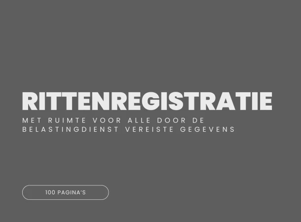 Rittenregistratie – Andries B.V. – boek cover