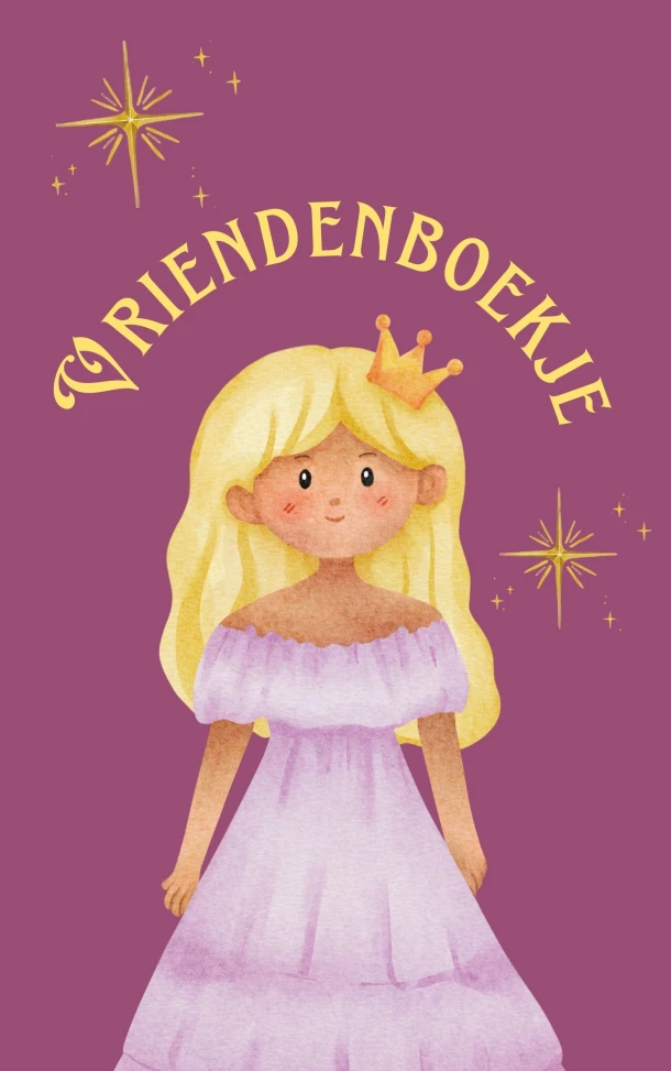 Prinsessen Vriendenboekje – Andries B.V. – boek cover