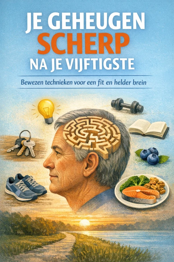 Je Geheugen Scherp na je Vijftigste – B.V. – boek cover