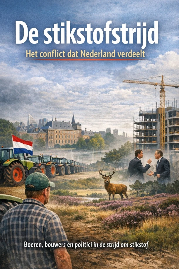 De stikstofstrijd - Het conflict dat Nederland verdeelt – B.V. – boek cover
