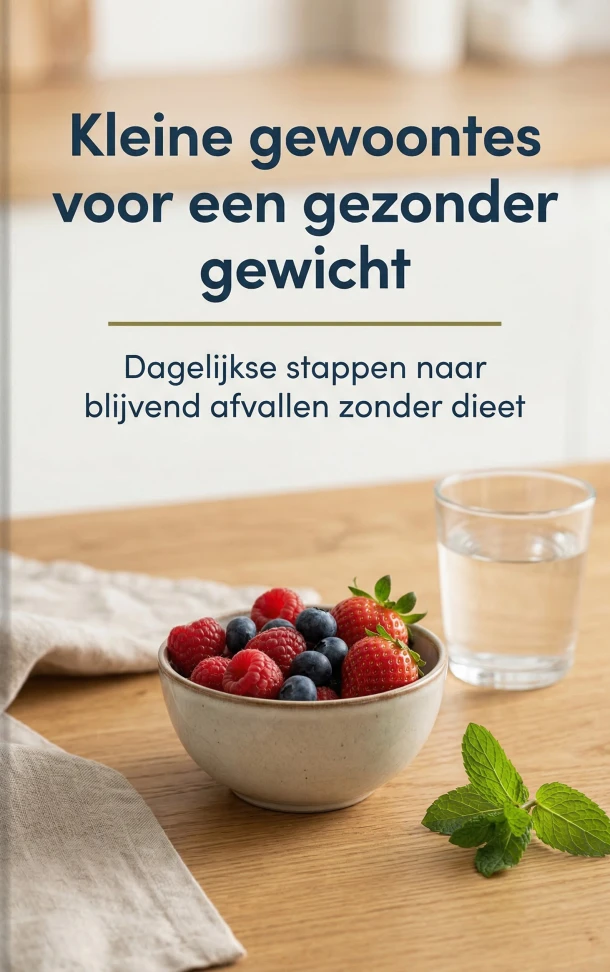 Kleine gewoontes voor een gezonder gewicht – Anne Dekker – boek cover