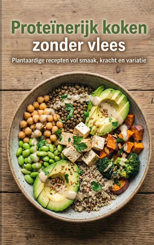 Proteïnerijk koken zonder vlees – Tessa Molenaar – boek cover