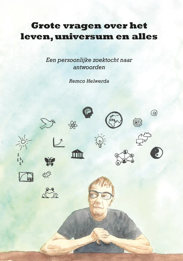 Grote vragen over het leven, universum en alles – Remco Helwerda – boek cover
