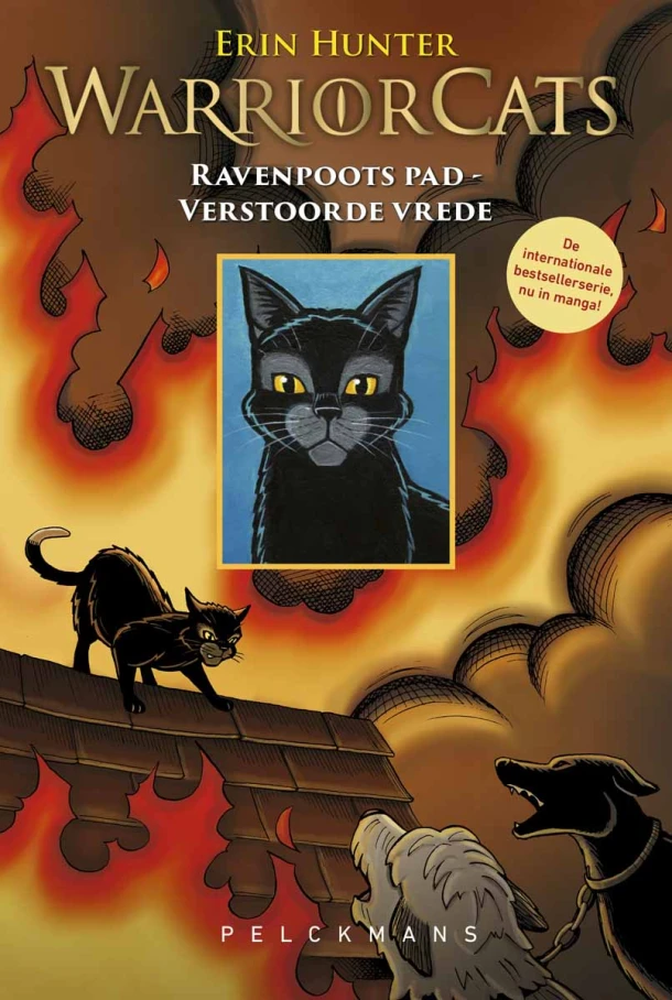 Manga: Ravenpoots pad - Verstoorde vrede – Erin Hunter – boek cover