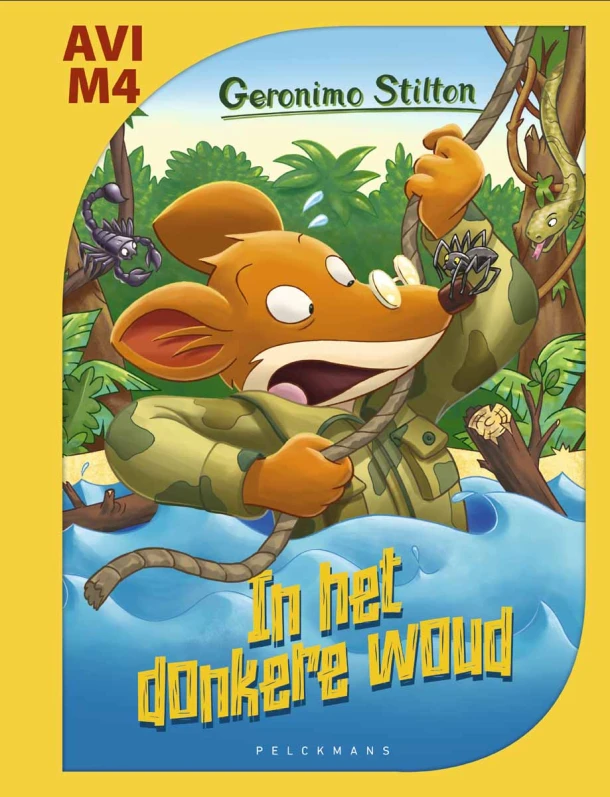 In het donkere woud (AVI M4) – Geronimo Stilton – boek cover