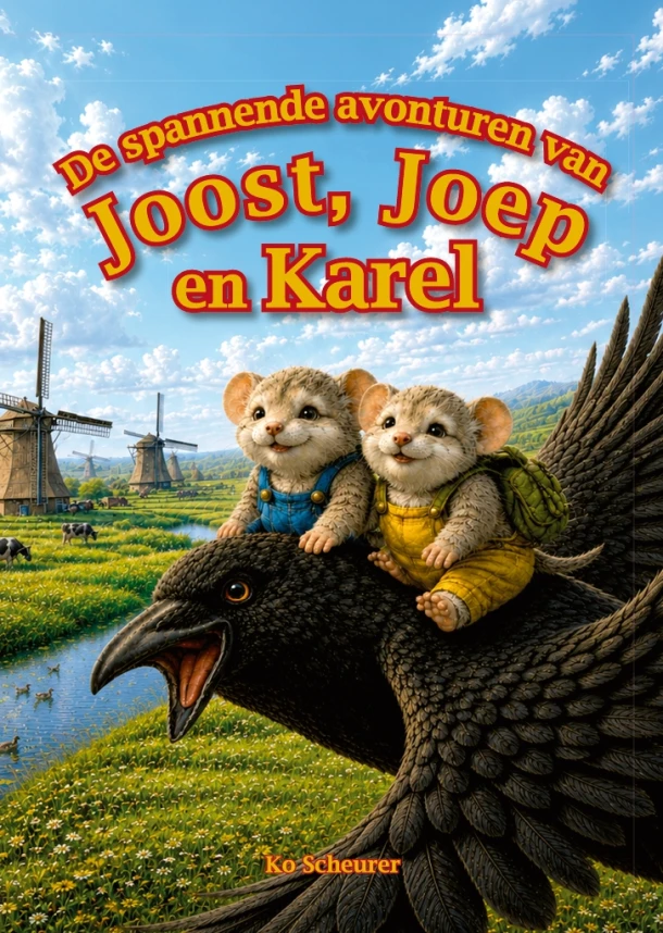 De spannende avonturen van Joost, Joep en Karel – Ko Scheurer – boek cover