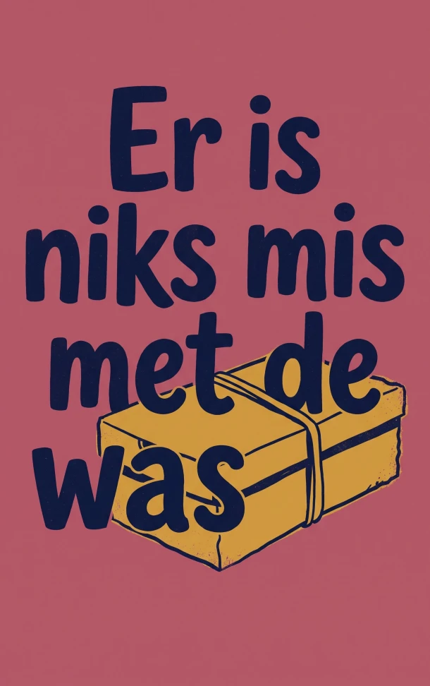 Er is niks mis met de was – Waries B.V. – boek cover
