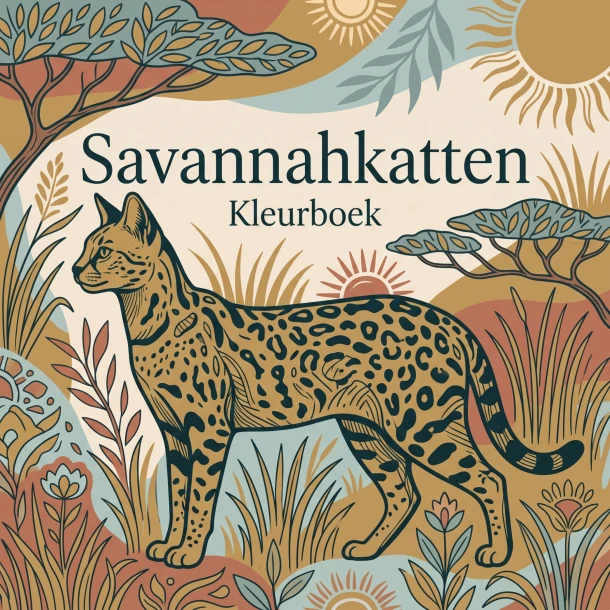 Savannahkatten – Waries B.V. – boek cover