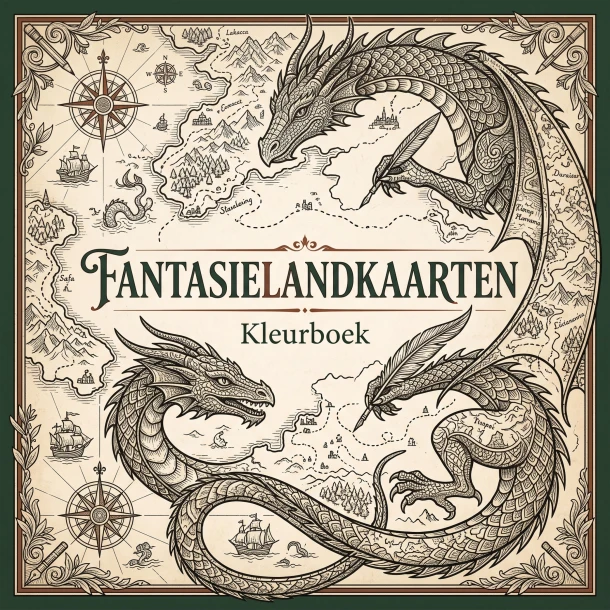 Fantasielandkaarten – Waries B.V. – boek cover