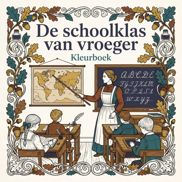 De schoolklas van vroeger – B.V. Waries – boek cover