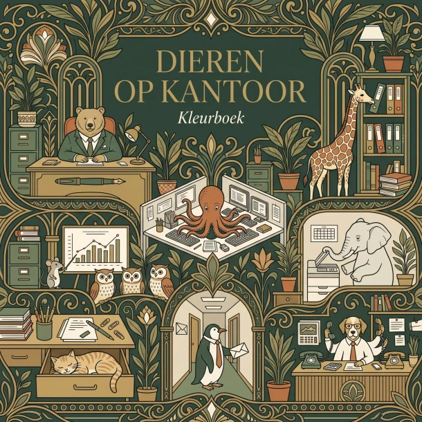 Dieren op kantoor – B.V. Waries – boek cover