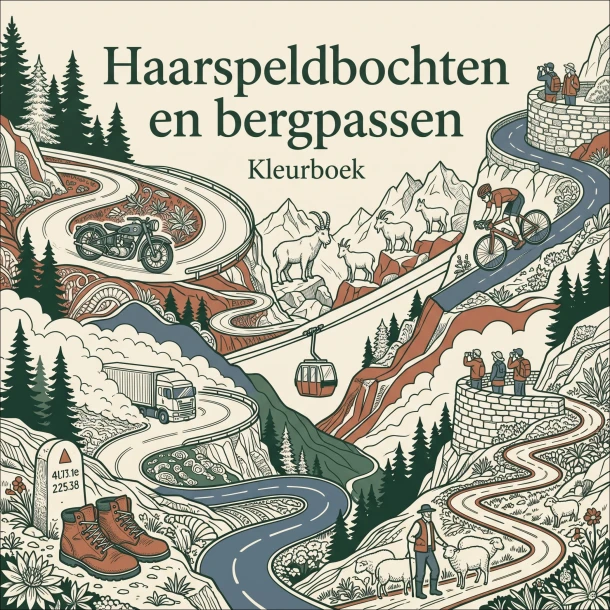 Haarspeldbochten en bergpassen – B.V. Waries – boek cover