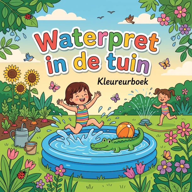 Waterpret in de tuin – B.V. Waries – boek cover