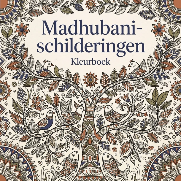 Madhubani-schilderingen ā B.V. Waries ā boek cover