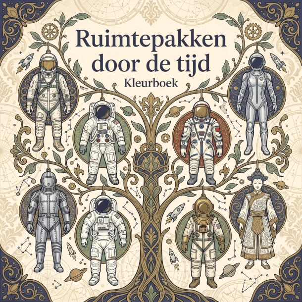 Ruimtepakken door de tijd ā B.V. Waries ā boek cover