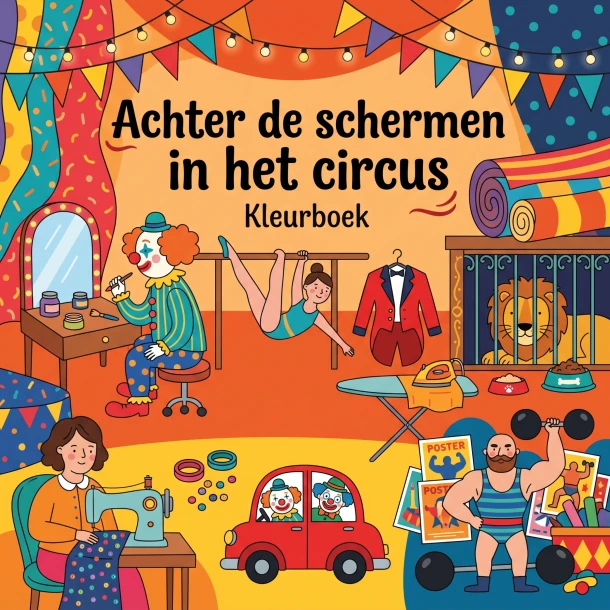 Achter de schermen in het circus – B.V. Waries – boek cover