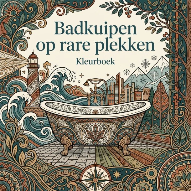 Badkuipen op rare plekken – B.V. Waries – boek cover