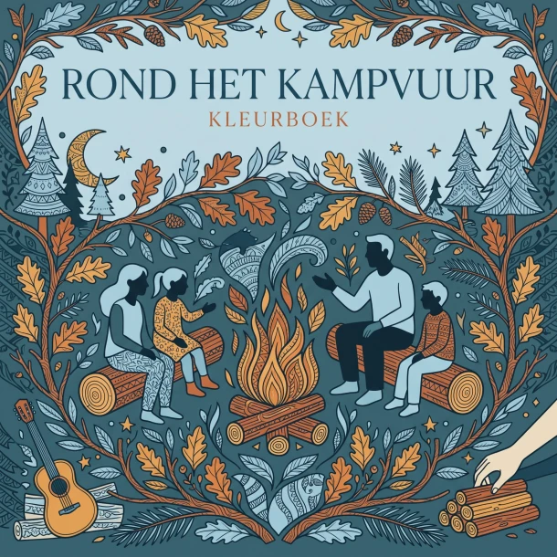 Rond het kampvuur – B.V. Waries – boek cover