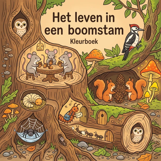 Het leven in een boomstam ā B.V. Waries ā boek cover