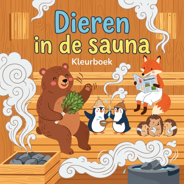Dieren in de sauna – B.V. Waries – boek cover