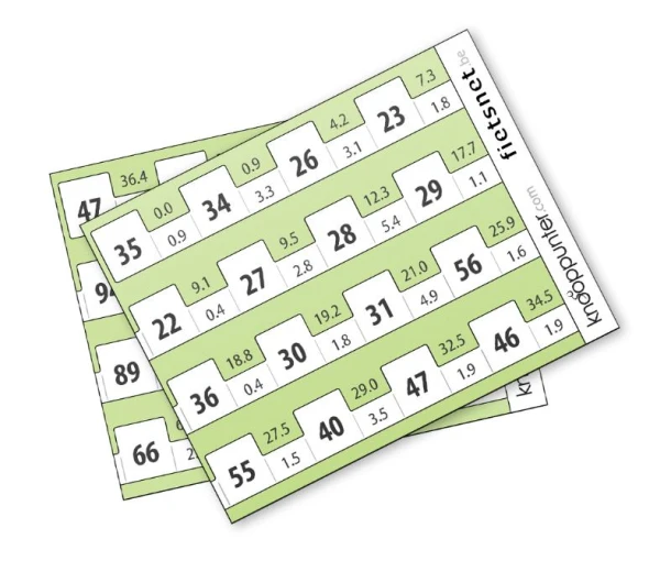 Knooppunter - Set blanco routekaartjes