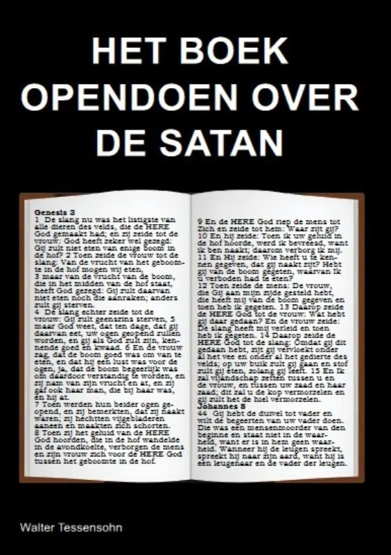 Het Boek opendoen over de satan – Walter Tessensohn – boek cover