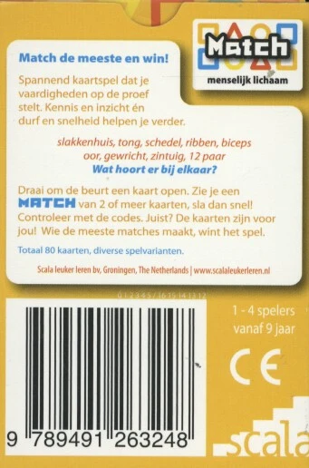 Match menselijk lichaam
