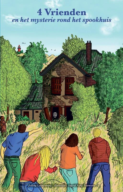 4 Vrienden en het mysterie rond het spookhuis – Joling Luinenburg – boek cover