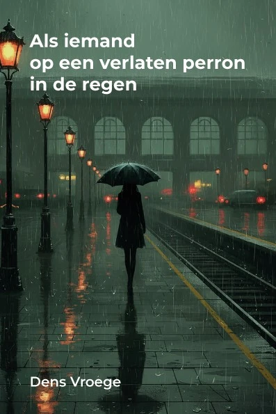 Als iemand op een verlaten perron in de regen – Dens Vroege – boek cover
