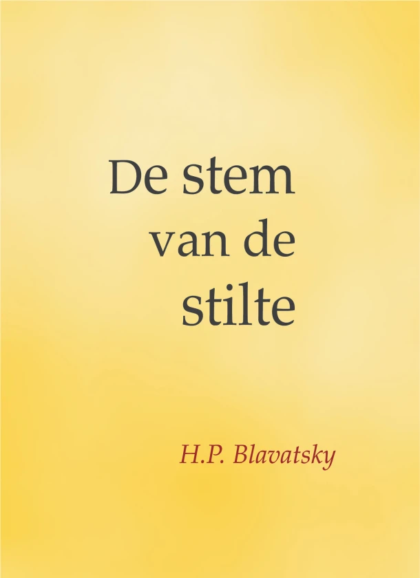 De stem van de stilte – H.P. Blavatsky – boek cover