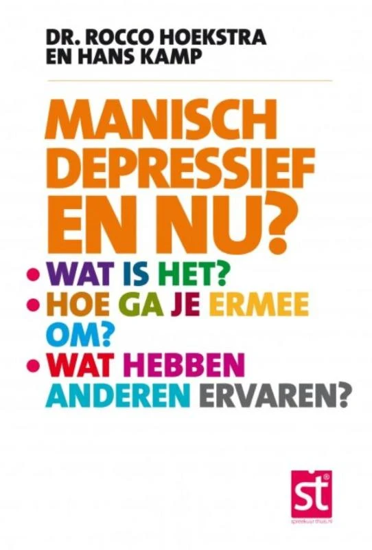 Manisch depressief en nu? – Rocco Hoekstra – boek cover