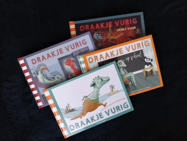 Draakje Vurig set 4 delen – Josina Intrabartolo – boek cover