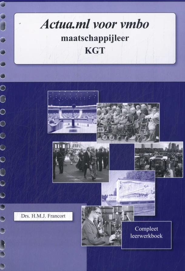 Maatschappijleer KGT – Huub Francort – boek cover